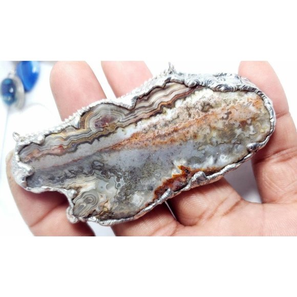 Lace Agate Necklace - Picture 6 of 8